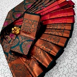 Meena work saree