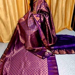 Meena work saree