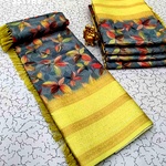 Ac Space Linen Cotton Sarees