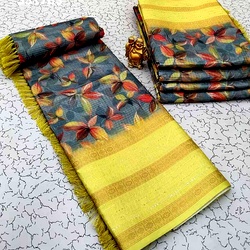 Ac Space Linen Cotton Sarees