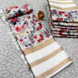 Ac Space Linen Cotton Sarees