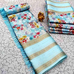 Ac Space Linen Cotton Sarees