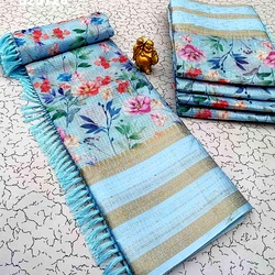 Ac Space Linen Cotton Sarees