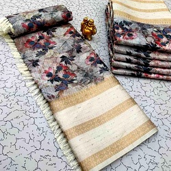 Ac Space Linen Cotton Sarees