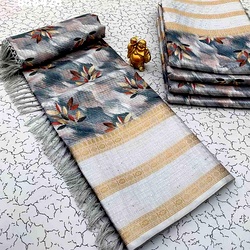 Ac Space Linen Cotton Sarees