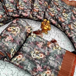 Ac Space Linen Cotton Sarees