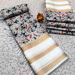 Ac Space Linen Cotton Sarees