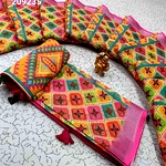 Digital Linen Cotton Sarees