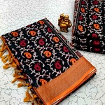 Digital Linen Cotton Sarees