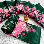 Digital Linen Cotton Sarees