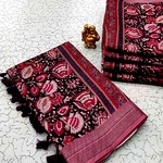 Digital Linen Cotton Sarees