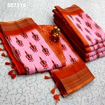 Digital Linen Cotton Sarees