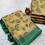 Digital Linen Cotton Sarees