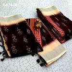 Digital Linen Cotton Sarees