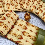 Digital Linen Cotton Sarees