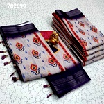 Digital Linen Cotton Sarees