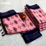 Digital Linen Cotton Sarees