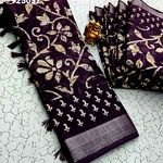 Digital Linen Cotton Sarees