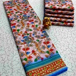 Printing Poly Cotton Sarees