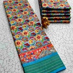 Printing Poly Cotton Sarees