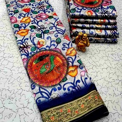 Printing Poly Cotton Sarees
