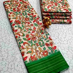 Printing Poly Cotton Sarees