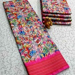 Printing Poly Cotton Sarees