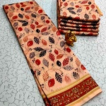 Printing Poly Cotton Sarees